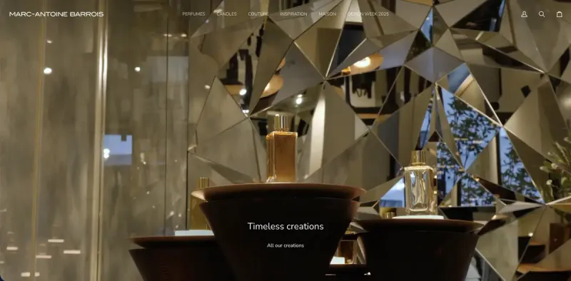 Marc Antoine Barrots website screenshot